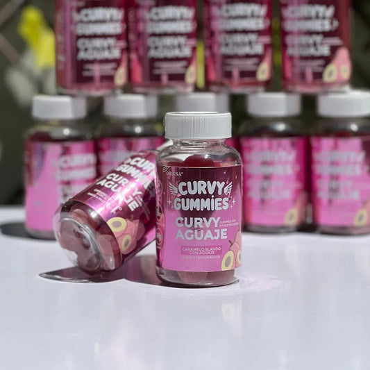 Botellas de Curvy Gummies Aguaje para aumento de Glúteos